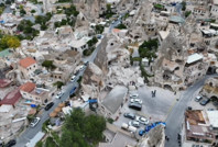 Kapadokya'da Peribacası gece yarısı yıkıldı!