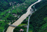 Rize’de selin vurduğu Fırtına Vadisi havadan görüntülendi
