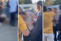 16 yaşındaki kızın gizlice fotoğrafını çeken şahsı tekme tokat dövdüler