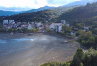 Barajda sular çekildi, kara ortaya çıktı