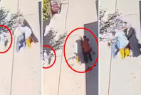 Çocuğunun yanında annesine saldırdılar