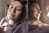 Genç hemşire para biriktirmek için uçakla işe gidiyor