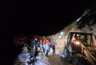 Rize’de çığ düştü