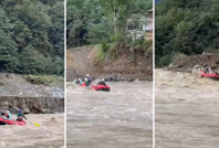 Sel sularında rafting yapanlara ceza
