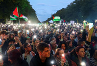 Berlin’de Filistin’e destek eylemi