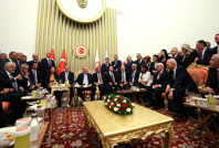 Erdoğan ve siyasi parti liderleri bir araya geldi