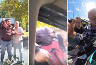 Kurye, sürücüyü çocuklarının yanında dövdü