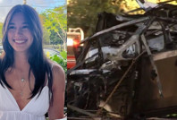 Tesla'da mahsur kalan genç yanarak can verdi