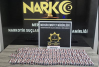 Ticari taksi durduruldu, içinden binlerce hap çıktı