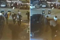 Eğlence mekanı önündeki dehşet anlarının görüntüleri ortaya çıktı