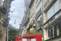Şişli'de yangın: Bir kişi can verdi