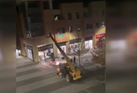 İş makinesi ile ATM çaldılar