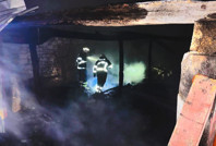 Marangoz atölyesinde yangın