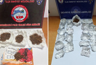 Durdurulan 4 kişinin üzerinden uyuşturucu çıktı