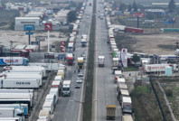 TIR parkı mühürlendi, sınır kilitlendi
