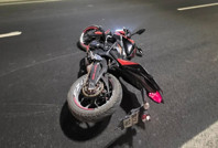 Zonguldak'ta tünelde kontrolden çıkan motosiklet devrildi