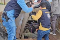 TIR'ın dorsesinden göçmenler çıktı