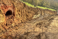 Yol çalışmasında ortaya çıktı: Yetkililer harekete geçti