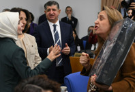 Aile Bakanı'na Meclis'te hırkalı protesto