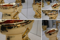 Altın klozet 'America' satışa çıkarılıyor