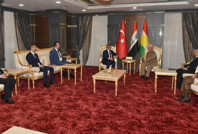 Ahmet Davutoğlu, Mesud Barzani ile bir araya geldi