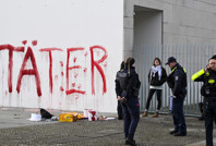 Almanya'da İsrail protestosu: Failler yazdılar