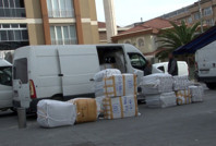 Tartıştığı kargoculara kurşun yağdırdı