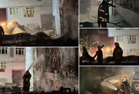 Atık geri dönüşüm tesisi alevlere teslim oldu