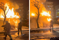Bağcılar'da gecekondu yangını: Anne ve 4 çocuğu dumandan etkilendi