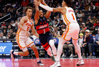 CJ McCollum 10 üçlükle geceye damga vurdu: Wizards, Hawks’ı nakavt etti