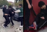 Liselilerin kavgasında kan aktı