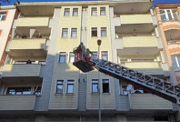 6 katlı binada korkutan yangın: 1'i çocuk 3 kişi hastanelik oldu