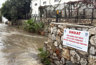 Bodrum'da sokaklar göle döndü