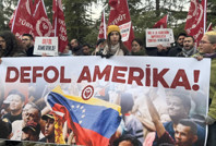 TİP'ten ABD Büyükelçiliği önünde Venezuela protestosu