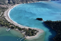 Ölüdeniz kış günü göz kamaştırdı