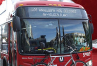 Los Angeles otobüslerine Türkçe mesaj