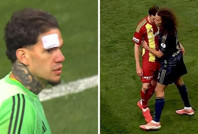 Fenerbahçe kırmızı kart bekledi, Ederson'un kaşı açıldı