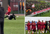 Galatasaray taraftarı Noa Lang'ı sakatlıyordu