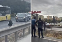 Büyükçekmece'de bıçaklı kişi polisi harekete geçirdi