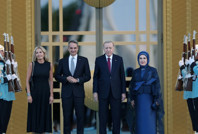 Miçotakis’e Ceddin Deden karşılaması