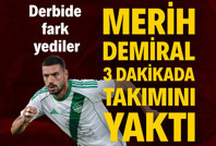 Merih Demiral 3 dakikada takımını yaktı: Derbide fark yediler