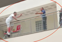 Adliyede intiharı polis son anda engelledi: O anlar kamerada