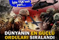 Dünyanın en güçlü orduları belli oldu. Türkiye 2026'da kaçıncı sırada?