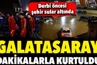 Galatasaray dakikalarla kurtuldu: Trabzon sular altında kaldı