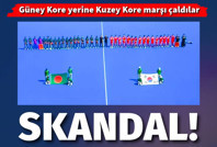 Güney Kore yerine Kuzey Kore marşını çaldılar. Asya Oyunları'nda skandal
