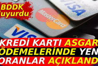 Kredi kartı asgari ödemelerinde yeni oranlar. BDDK açıkladı
