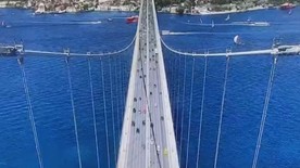 Deprem anı, 15 Temmuz Şehitler Köprüsü'nün kamerasında