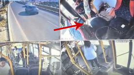 Şoför kalp krizi geçirdi, yolcu direksiyona geçip kazayı önledi