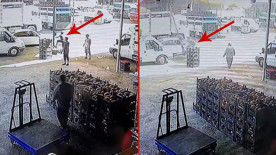 Rüzgarın uçurduğu şemsiyeyi tutmaya çalışırken yaralandı