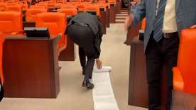 Meclis'te çok konuşulacak görüntü: Tam 47 metre...